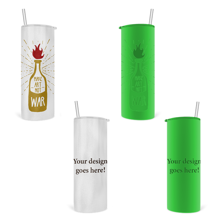 Design it! Tumbler Skinny Glow Green 20oz